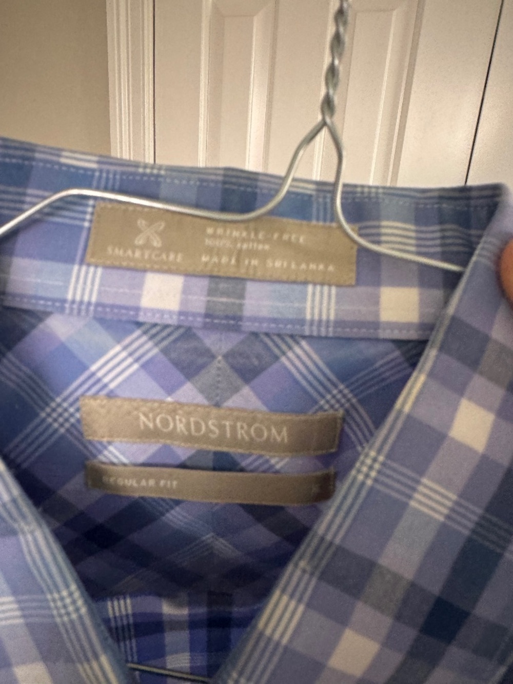 Blue button down shirt